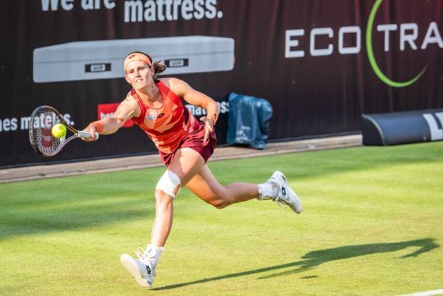 Bett1 Open WTA, Tennis Damen 500. Berlin, 18.06.2023 Greet Minnen (Belgien) Bett1 Open WTA 500. Steffi Graf Stadion, Rot-Weiss Tennis Club, Berlin, 18.06.2023 Bett1Open Copyright: xBEAUTIFULxSPORTS LucianoxLimax