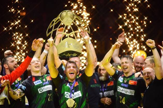 Bilder des Jahres 2023, Sport 06 Juni Sport Themen der Woche KW24 Sport Bilder des Tages COLOGNE, Germany - 18 June, 2023: Winners. Final Magdeburg - KS Kielce EHF FINAL4 Men at Lanxess Arena  Copyright: xVITALIIxKLIUIEVx