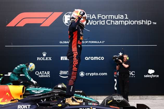 F1 Grand Prix Of Canada Max Verstappen of Red Bull Racing after the Formula 1 Grand Prix of Canada at Circuit Gilles Villeneuve in Montreal, Canada on June 18, 2023. Montreal Canada  Copyright: xJakubxPorzyckix originalFilename:porzycki-f1grandp230618_np7rN.jpg