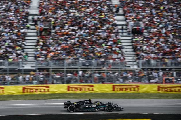 44 HAMILTON Lewis (gbr), Mercedes AMG F1 Team W14, action during the Formula 1 Pirelli Grand Prix du Canada, 8th round of the 2023 Formula One World Championship, WM, Weltmeisterschaft from June 16 to 18, 2023 on the Circuit Gilles Villeneuve, in MontrÃ al, Canada - F1 - CANADIAN GRAND PRIX 2023 - RACE DPPI Panoramic  00123021__R3_3012