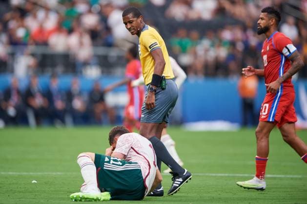 RECORD DATE NOT STATED CONCACAF NATIONS LEAGUE 2022-2023 Panama 0-1 Mexico Third Place Santiago Gimenez of Mexico during the game Panama vs Mexico (Mexican national team, Nationalteam , corresponding to Third Place of Final Four of the CONCACAF Nations League 2022-2023, at Allegiant Stadium, on June 18, 2023. <br><br> Santiago Gimenez de Mexico durante el partido Panama vs Mexico (Seleccion Mexicana), correspondiente por el Tercer Lugar de la Final Four de la Liga de Naciones CONCACAF 2022-2023, en el Allegiant Stadium, el 18 de junio de 2023. LAS VEGAS NEVADA ESTADOS UNIDOS  Copyright: xCristianxdexMarchenax 20230618172117_CNL_23_3RD_PAN_MEX_GIMENEZ163
