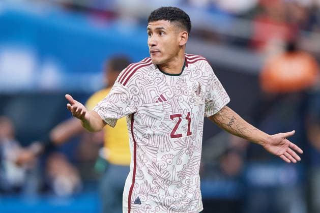 RECORD DATE NOT STATED CONCACAF NATIONS LEAGUE 2022-2023 Panama 0-1 Mexico Third Place Uriel Antuna of Mexico during the game Panama vs Mexico (Mexican national team, Nationalteam , corresponding to Third Place of Final Four of the CONCACAF Nations League 2022-2023, at Allegiant Stadium, on June 18, 2023. <br><br> Uriel Antuna de Mexico durante el partido Panama vs Mexico (Seleccion Mexicana), correspondiente por el Tercer Lugar de la Final Four de la Liga de Naciones CONCACAF 2022-2023, en el Allegiant Stadium, el 18 de junio de 2023. LAS VEGAS NEVADA ESTADOS UNIDOS  Copyright: xCristianxdexMarchenax 20230618185902_CNL_23_3RD_PAN_MEX_ANTUNA376