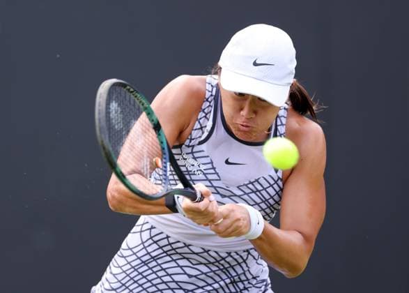 Mandatory Credit: Photo by Ryan Browne Shutterstock (13975088d) Xiyu Wang of China during her Qualifying round against Viktoriya Tomova of Bulgaria. Rothesay Classic, Day One, Tennis, Edgbaston Priory Club, Birmingham, UK - 19 Jun 2023 Rothesay Classic, Day One, Tennis, Edgbaston Priory Club, Birmingham, UK - 19 Jun 2023  Copyright: xRyanxBrowne Shutterstockx 13975088d