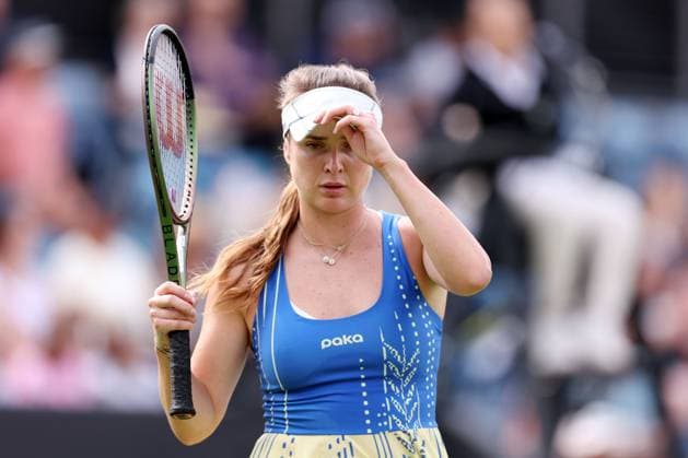 Mandatory Credit: Photo by Ryan Browne Shutterstock (13975088au) Elina Svitolina of Ukraine in her round of 32 match against Linda Fruhvirtova of the Czech Republic. Rothesay Classic, Day One, Tennis, Edgbaston Priory Club, Birmingham, UK - 19 Jun 2023 Rothesay Classic, Day One, Tennis, Edgbaston Priory Club, Birmingham, UK - 19 Jun 2023  Copyright: xRyanxBrowne Shutterstockx 13975088au