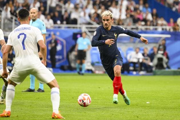 GRIEZMANN Antoine (FRA) FOOTBALL : France vs Grece - Qualifications Euro2024 - 19 06 2023 JBAutissier Panoramic  