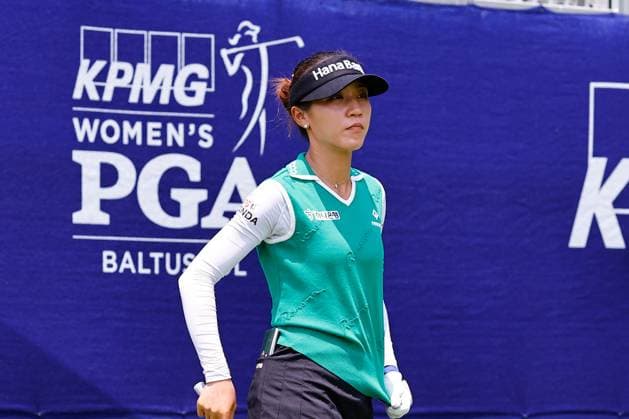 SPRINGFIELD, NJ - JUNE 19: Lydia Ko of New Zealand tees of at the 1st tee during practice for the LPGA, Golf Damen KPMG Women™s PGA, Golf Herren Championship on June 19, 2023 at Baltusrol Golf Club (Lower Course) in Springfield, New Jersey. (Photo by Rich Graessle Icon Sportswire) GOLF: JUN 19 LPGA KPMG Women™s PGA Championship EDITORIAL USE ONLY Icon23061918104