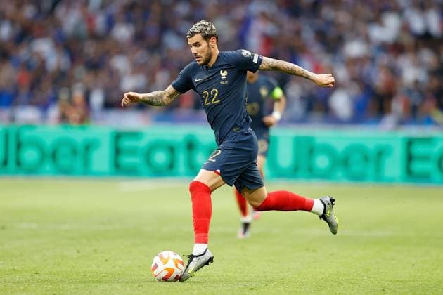 Frankreich, Paris, 19.06.2023 UEFA EURO, EM, Europameisterschaft,Fussball 2024 Qualifiers Group B Frankreich - Griechenland v.l., Theo Hernandez (FFF Frankreich) FREISTELLER Copyright: AntonioxBorga