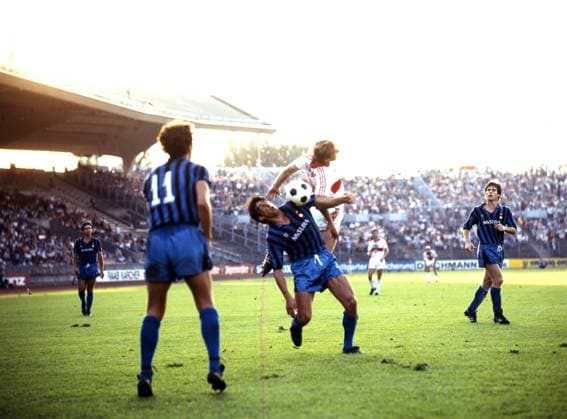 14.08.82 VfB Stuttgart - Inter Mailand Deutschland, Stuttgart, 14.08.1982, Fussball, Bundesliga, Testspiel, VfB Stuttgart - Inter Mailand: . *** 14 08 82 VfB Stuttgart Inter Milan Germany, Stuttgart, 14 08 1982, football, Bundesliga, test match, VfB Stuttgart Inter Milan