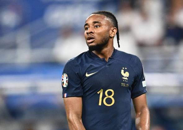 PARIS, FRANCE - JUNE 19: Christopher Nkunku of France during the UEFA EURO, EM, Europameisterschaft,Fussball 2024 qualifying round group B match between France and Greece at Stade de France on June 19, 2023 in Paris, France v Greece: Group B - UEFA EURO 2024 Qualifying Round Copyright: xSebastianxFrejx