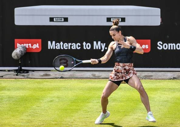 21.06.2023, xlakx, Tennis, WTA, Tennis Damen -Tour 2023 in Berlin emspor, v.l.Maria Sakkari (Griechenland) Berlin