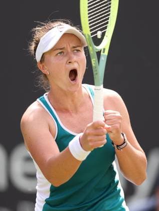Mandatory Credit: Photo by Ryan Browne Shutterstock (13977103a) Barbora Krejcikova of the Czech Republic. Rothesay Classic, Day Three, Tennis, Edgbaston Priory Club, Birmingham, UK - 21 Jun 2023 Rothesay Classic, Day Three, Tennis, Edgbaston Priory Club, Birmingham, UK - 21 Jun 2023  Copyright: xRyanxBrowne Shutterstockx 13977103a