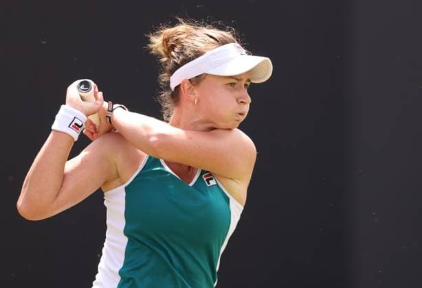 Mandatory Credit: Photo by Ryan Browne Shutterstock (13977103j) Barbora Krejcikova of the Czech Republic. Rothesay Classic, Day Three, Tennis, Edgbaston Priory Club, Birmingham, UK - 21 Jun 2023 Rothesay Classic, Day Three, Tennis, Edgbaston Priory Club, Birmingham, UK - 21 Jun 2023  Copyright: xRyanxBrowne Shutterstockx 13977103j