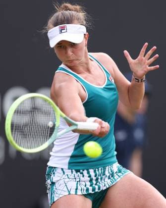 Mandatory Credit: Photo by Ryan Browne Shutterstock (13977103l) Barbora Krejcikova of the Czech Republic. Rothesay Classic, Day Three, Tennis, Edgbaston Priory Club, Birmingham, UK - 21 Jun 2023 Rothesay Classic, Day Three, Tennis, Edgbaston Priory Club, Birmingham, UK - 21 Jun 2023  Copyright: xRyanxBrowne Shutterstockx 13977103l