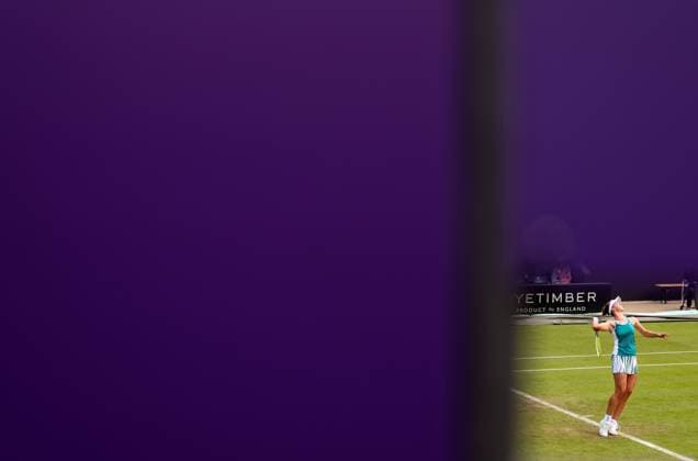 Sport Bilder des Tages Mandatory Credit: Photo by Ryan Browne Shutterstock (13977103r) Barbora Krejcikova of the Czech Republic. Rothesay Classic, Day Three, Tennis, Edgbaston Priory Club, Birmingham, UK - 21 Jun 2023 Rothesay Classic, Day Three, Tennis, Edgbaston Priory Club, Birmingham, UK - 21 Jun 2023  Copyright: xRyanxBrowne Shutterstockx 13977103r
