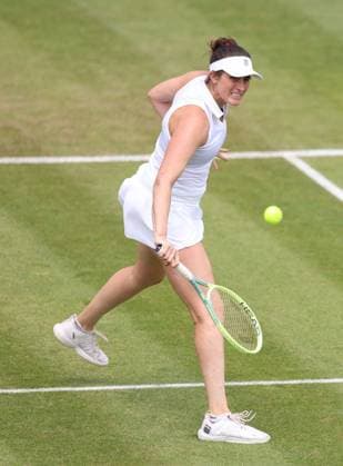 Mandatory Credit: Photo by Ryan Browne Shutterstock (13977103aa) Rebecca Marino of Canada. Rothesay Classic, Day Three, Tennis, Edgbaston Priory Club, Birmingham, UK - 21 Jun 2023 Rothesay Classic, Day Three, Tennis, Edgbaston Priory Club, Birmingham, UK - 21 Jun 2023  Copyright: xRyanxBrowne Shutterstockx 13977103aa