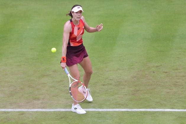 Alize Cornet, FRA, during first round at 2023 bett1 Open in Berlin, 21 06 2023; -