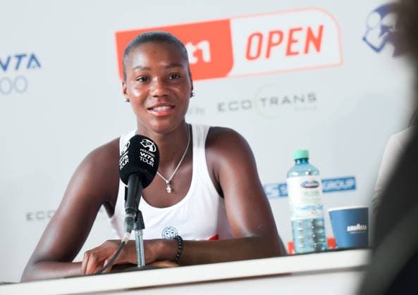 21.06.2023, xlakx, Tennis, WTA, Tennis Damen -Tour 2023 in Berlin emspor, v.l.Pressekonferenz: Noma NOHA AKUGUE GER Berlin