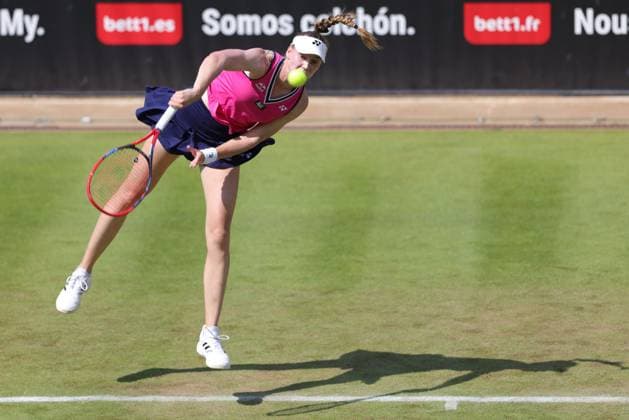 Elena Rybakina, KAZ, during first round at 2023 bett1 Open in Berlin, 21 06 2023; -