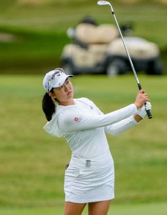 June 21, 2023, Springfield, NJ, USA: Rose Zhang (USA) hits an approach shot during a practice round of the KPMG Womens Golf Championship at Baltusrol Golf Club in Springfield, NJ on June 21, 2023. Eclipse Sportswire CSM Springfield USA - ZUMAcs17 20230621_zaf_cs17_014 Copyright: xScottxSeriox