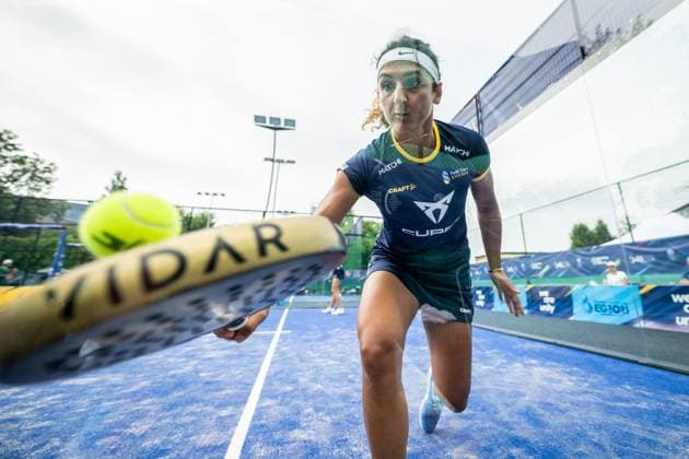 Sport Themen der Woche KW25 Sport Bilder des Tages 230622 Baharak Soleymani of Sweden competes in women s round one padel game during day 1 of the Europaspiele on June 22, 2023 in Krakow. Photo: Jesper Zerman BILDBYRAN COP 234 JZ0377 padel padeltennis europeiska spelen europeiska spelen 2023 european games european games 2023 bbeng sverige *** 230622 Baharak Soleymani of Sweden competes in women s round one padel game during day 1 of the European Games on June 22, 2023 in Krakow Photo Jesper Zerman BILDBYRAN COP 234 JZ0377 padel padeltennis europeiska spelen europeiska spelen europeiska spelen 2023 european games european games 2023 bbeng sverige  Copyright: JESPERxZERMAN BB230622JZ026