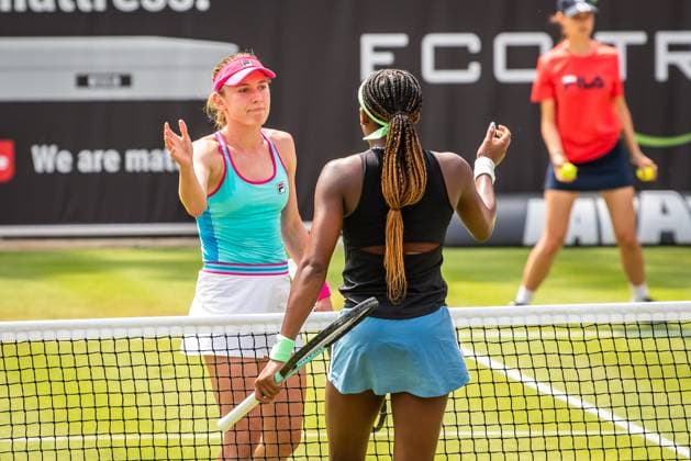 Bett1 Open WTA, Tennis Damen 500. Berlin, 22.06.2023 Ekaterina Alexandrova (Russland) Coco Gauff (USA) Bett1 Open WTA 500. Steffi Graf Stadion, Rot-Weiss Tennis Club, Berlin, 22.06.2023 Bett1Open Copyright: xBEAUTIFULxSPORTS LucianoxLimax