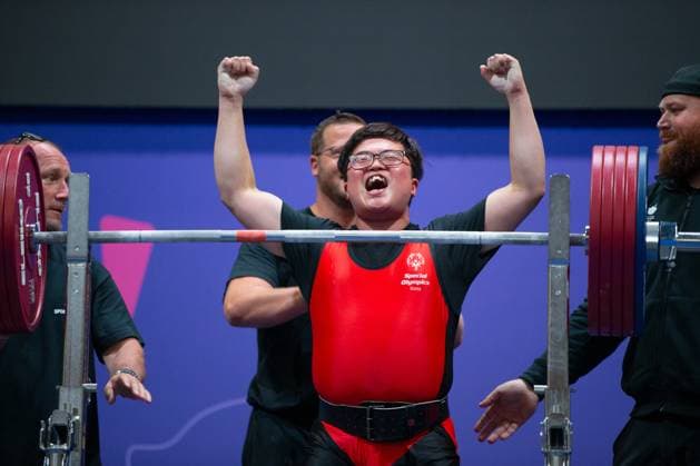 Bilder des Jahres 2023, Sport 06 Juni Sport Themen der Woche KW25 Sport Bilder des Tages SPECIAL OLYMPICS - World Summer Games 2023 BERLIN,GERMANY,23.JUN.23 - SPECIAL OLYMPICS - World Summer Games 2023, powerlifting. Image shows Wonho Kang (KOR).  GEPAxpictures xGintarexKarpaviciute