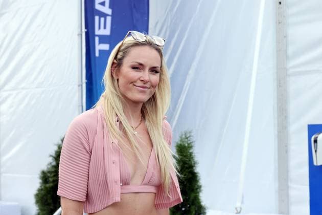 Sport Bilder des Tages Lindsey Vonn (USA) Jaguar Botschafterin, Fahrerlager, FIA Formel E Weltmeisterschaft, Saison 9, Portland E- Prix, 23.06.2023, Portland International Raceways *** Lindsey Vonn USA Jaguar Ambassador, Paddock, FIA Formula E World Championship, Season 9, Portland E Prix, 23 06 2023, Portland International Raceways