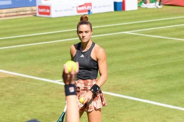 Maria Sakkari - Tennisspielerin, GER, Berlin, QF, Tennis bett1open, WTA, Tennis Damen 500, Saison 2022 2023, 24.06.23, 2023, Steffi Graf Stadion, GER, Berlin, QF, Tennis bett1open, WTA 500, Saison 2022 2023, 24.06.23, 2023, Steffi Graf Stadion, Foto: Eibner-Pressefoto Uwe Koch Berlin Copyright: xEibner-Pressefoto UwexKochx EP_UKH
