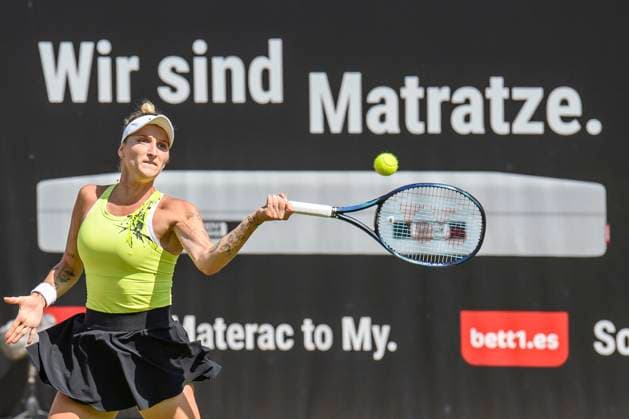 Marketa Vondrousova - Tennisspielerin, GER, Berlin, QF, Tennis bett1open, WTA, Tennis Damen 500, Saison 2022 2023, 24.06.23, 2023, Steffi Graf Stadion, GER, Berlin, QF, Tennis bett1open, WTA 500, Saison 2022 2023, 24.06.23, 2023, Steffi Graf Stadion, Foto: Eibner-Pressefoto Uwe Koch Berlin Copyright: xEibner-Pressefoto UwexKochx EP_UKH