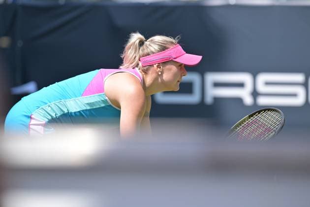 24.06.2023, xbrx, Tennis Bad Homburg Open WTA, Tennis Damen 250, emspor, v.l. Baindl, Kateryna (UKR), fokussiert, konzentriert Bad Homburg