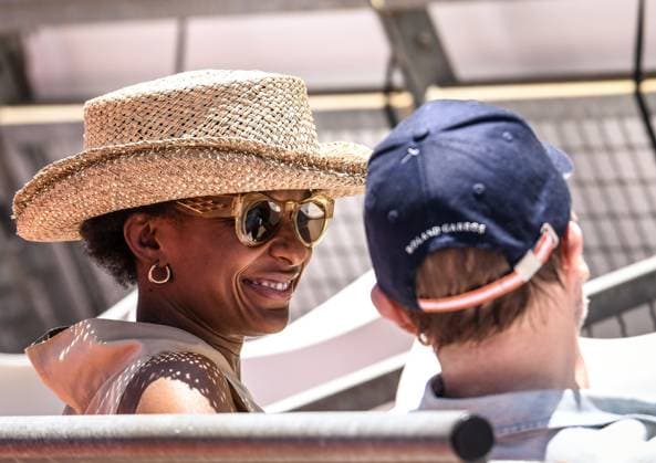 24.06.2023, xlakx, Tennis, WTA, Tennis Damen -Tour 2023 in Berlin emspor, v.l.Ehefrau Lindiwe Suttle und Musiker Marius Müller-Westernhagen Berlin