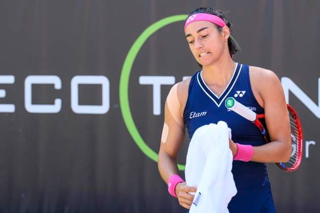 Caroline Garcia - Tennisspielerin, verliert, sauer, GER, Berlin, QF, Tennis bett1open, WTA, Tennis Damen 500, Saison 2022 2023, 24.06.23, 2023, Steffi Graf Stadion, GER, Berlin, QF, Tennis bett1open, WTA 500, Saison 2022 2023, 24.06.23, 2023, Steffi Graf Stadion, Foto: Eibner-Pressefoto Uwe Koch Berlin Copyright: xEibner-Pressefoto UwexKochx EP_UKH