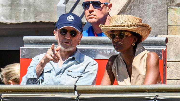 Sport Themen der Woche KW25 Sport Bilder des Tages Marius Mueller-Westernhagen mit Frau beim Tennis in Berlin, GER, Berlin, QF, Tennis bett1open, WTA, Tennis Damen 500, Saison 2022 2023, 24.06.23, 2023, Steffi Graf Stadion, GER, Berlin, QF, Tennis bett1open, WTA 500, Saison 2022 2023, 24.06.23, 2023, Steffi Graf Stadion, Foto: Eibner-Pressefoto Uwe Koch Berlin *** Marius Mueller Westernhagen with wife playing tennis in Berlin, GER, Berlin, QF, Tennis bett1open, WTA 500, season 2022 2023, 24 06 23, 2023, Steffi Graf Stadium, GER, Berlin, QF, Tennis bett1open, WTA 500, season 2022 2023, 24 06 23, 2023, Steffi Graf Stadium, Photo Eibner Pressefoto Uwe Koch Berlin Copyright: xEibner-Pressefoto UwexKochx EP_UKH