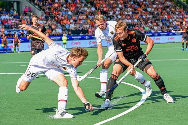 Sport Themen der Woche KW25 Sport Bilder des Tages AMSTELVEEN, 24-06 2023, Wagener Stadium, Hockey Heren, FIH Pro League 2022 - 2023. Player Nederland Floris Wortelboer during the match FIH Pro Hockey League Nederland - Duitsland. Nederland - Duitsland 24-06-2023  x21440455x Copyright: