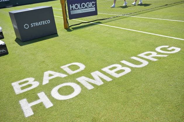 25.06.2023, xbrx, Tennis Bad Homburg Open WTA, Tennis Damen 250, emspor, v.l. Stadionansicht, Innenraum, Rasen Bad Homburg