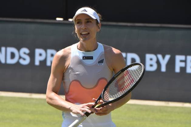 25.06.2023 Tennis, WTA, Tennis Damen Bad Homburg Open 2023 Abschiedsmatch von Tennisspielerin Andrea Petkovic (GER) Petkovic, Andrea (GER), Friedsam, Anna-Lena emspor, DFL regulations prohibit any use of photographs as image sequences and or quasi-video