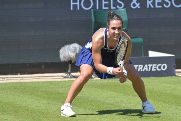 25.06.2023, xbrx, Tennis Bad Homburg Open WTA, Tennis Damen 250, emspor, v.l. Trevisan, Martina (ITA),fokussiert, konzentriert Bad Homburg