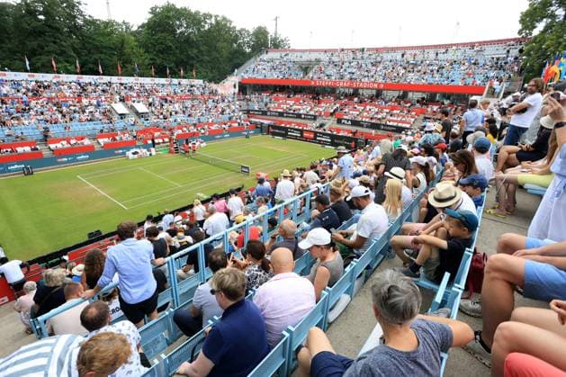 DEU, bett1open, 25.06.2023, Rot-Weiss Tennisanlage, Berlin, DEU, bett1open, im Bild Petra Kvitova vs. Donna Vekic Stadioninnenansicht Foto: Juergen Engler nordphoto GmbH