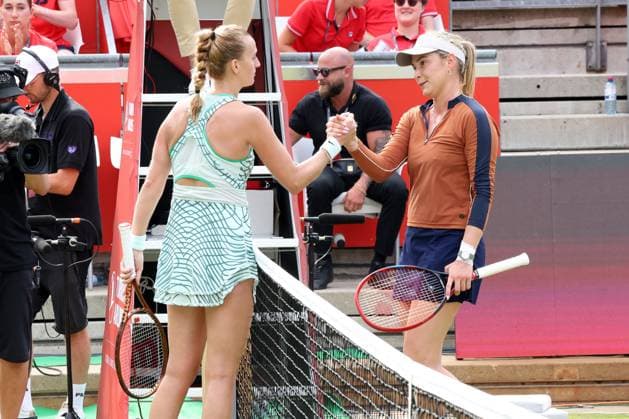 DEU, bett1open, 25.06.2023, Rot-Weiss Tennisanlage, Berlin, DEU, bett1open, im Bild Petra Kvitova vs. Donna Vekic Foto: Juergen Engler nordphoto GmbH