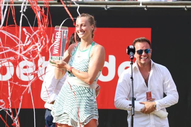 DEU, bett1open, 25.06.2023, Rot-Weiss Tennisanlage, Berlin, DEU, bett1open, im Bild Siegerin Petra Kvitova Foto: Juergen Engler nordphoto GmbH