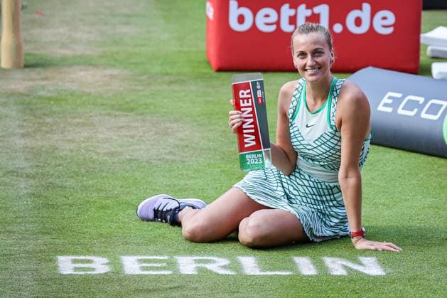 Siegerin der bett1open 2023: Petra KVITOVA CZE, Finale Einzel, bett1open presented by ecotrans Group, Berlin, LTTC Rot-Weiß Berlin, 25.06.2023, Copyright: xClaudioxGärtnerx
