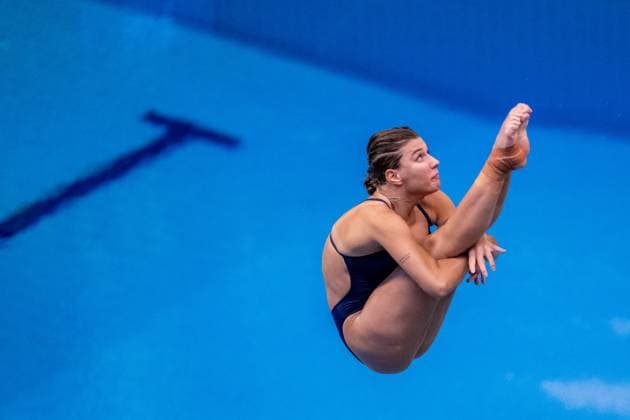 Sport Themen der Woche KW25 Sport Bilder des Tages 230625 Emilia Nilsson Garip of Sweden competes in women?s 3 meter springboard diving final during the Europaspiele on June 25, 2023 in Rzeszow. Photo: Petter Arvidson BILDBYRAN kod PA PA0600 simhopp diving europeiska spelen 2023 european games 2023 europeiska spelen european games day 4 bbeng svikthopp *** 230625 Emilia Nilsson Garip of Sweden competes in the women?s 3 meter springboard diving final during the European Games on June 25, 2023 in Rzeszow Photo Petter Arvidson BILDBYRAN code PA PA0600 swimming jumping diving european games 2023 european games 2023 european games european games day 4 bbeng svikthopp  Copyright: PETTERxARVIDSON BB230625PA093