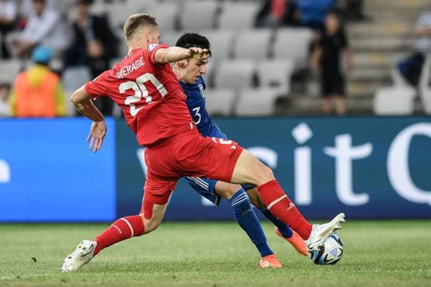 Db Cluj (Romania) 25 06 2023 - Euro 2023 Svizzera-Italia U21, U 21 foto Daniele Buffa Image nella foto: Fabiano Parisi 