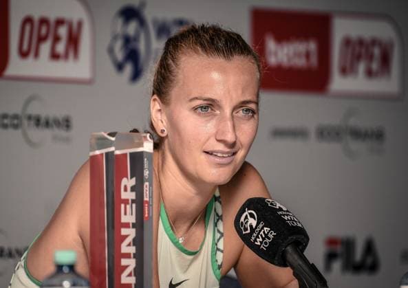 24.06.2023, xlakx, Tennis, WTA, Tennis Damen -Tour 2023 in Berlin emspor, v.l.Pressekonferenz von Petra Kvitova (Tschechien) Berlin