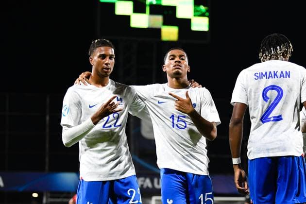 UEFA European Under-21 Championship Group D: France U21, U 21 vs Italy U21 players of France celebrating during UEFA European Under-21 Championship Group D: France U21 vs Italy U21, disputed on Cluj Arena, 22 June 2023 Cluj-Napoca Cluj Arena Romania Copyright: xAncaxTepeix