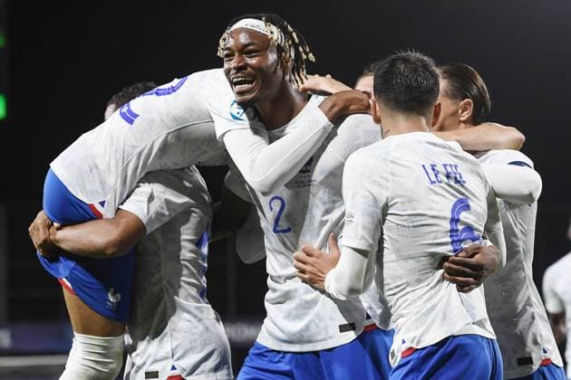 Db Cluj (Romania) 25 06 2023 - Euro 2023 Norvegia-Francia U21, U 21 foto Daniele Buffa Image nella foto: esultanza gol Michael Olise 