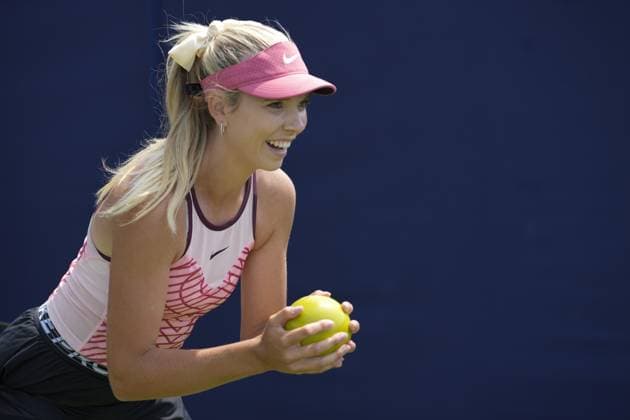 Mandatory Credit: Photo by Dave Shopland Shutterstock (13984422ac) Great Britain s Number one Katie Boulter practice session Rothesay International Eastbourne, Tennis, Day One, Devonshire Park, Eastbourne, UK - 26 Jun 2023 Rothesay International Eastbourne, Tennis, Day One, Devonshire Park, Eastbourne, UK - 26 Jun 2023 Copyright: xDavexShopland Shutterstockx 13984422ac