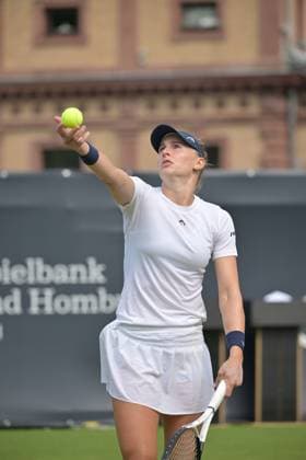26.06.2023, xbrx, Tennis Bad Homburg Open WTA, Tennis Damen 250, emspor, v.l. Teichmann, Jil (SUI), spielt den Ball,fokussiert, konzentriert Bad Homburg