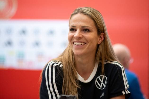 Melanie Leupolz (Deutschland, 18), GER, DFB Fussball Frauen Nationalmannschaft, Media Day Adidas World of Sports Herzogenaurach, Spielzeit 2022 2023, 26.06.2023 GER, DFB Fussball Frauen Nationalmannschaft, Media Day Adidas World of Sports Herzogenaurach, Spielzeit 2022 2023, 26.06.2023 Offenbach Copyright: xEibner-Pressefoto Memmlerx EP_MMR