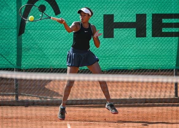 27.06.2023, xpsx, Tennis ITF-Turnier, v.l. Tamara Kuti (Großbritannien) Bruchköbel Hessen Deutschland (DEU)